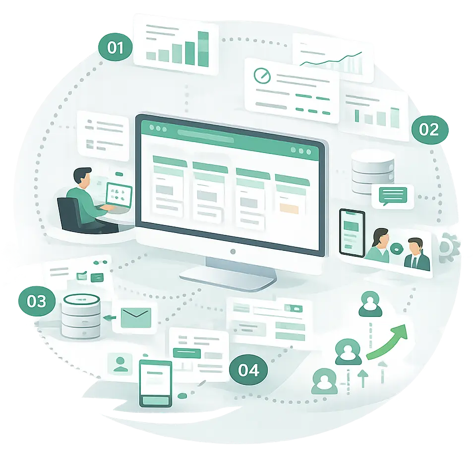 Auto Grow digital marketing agency - our process workflow